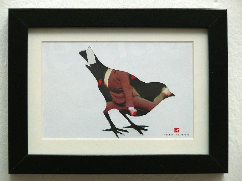 vogel rahmen kunstdruck print