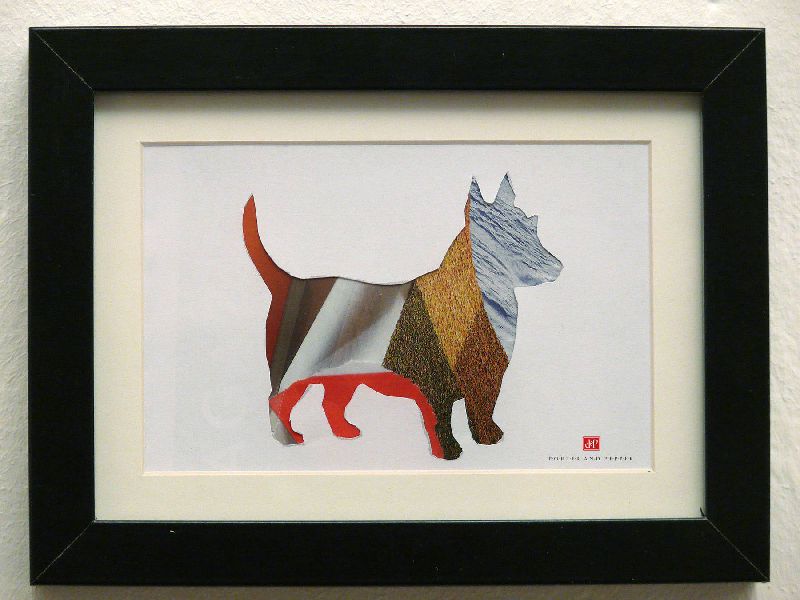 hund rahmen kunstdruck art print