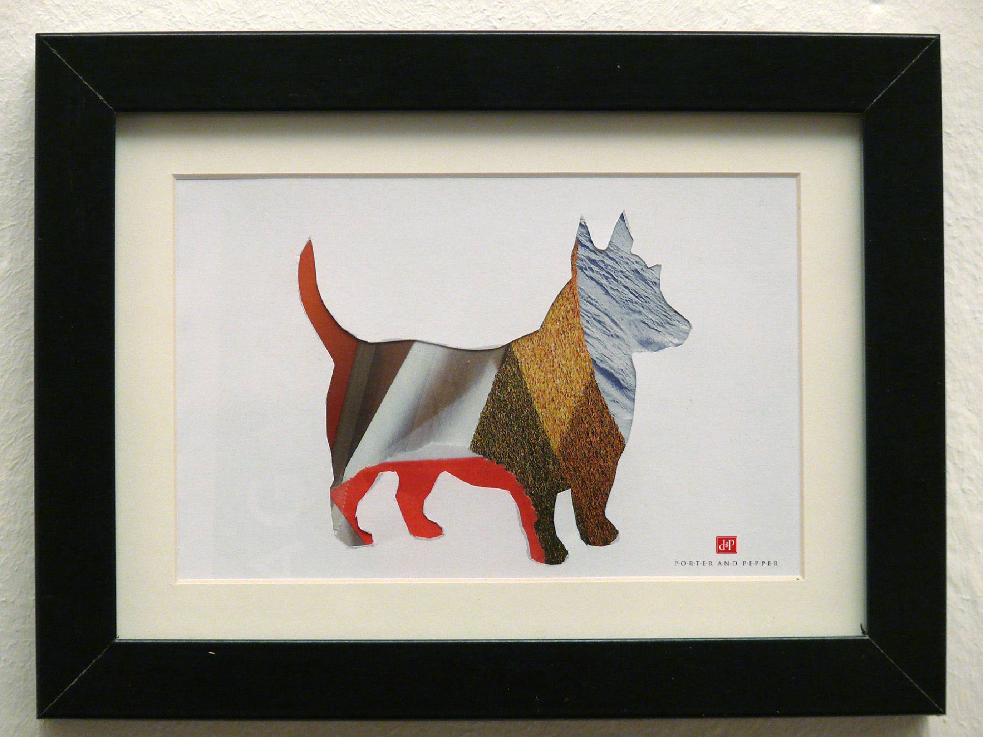 hund rahmen kunstdruck art print
