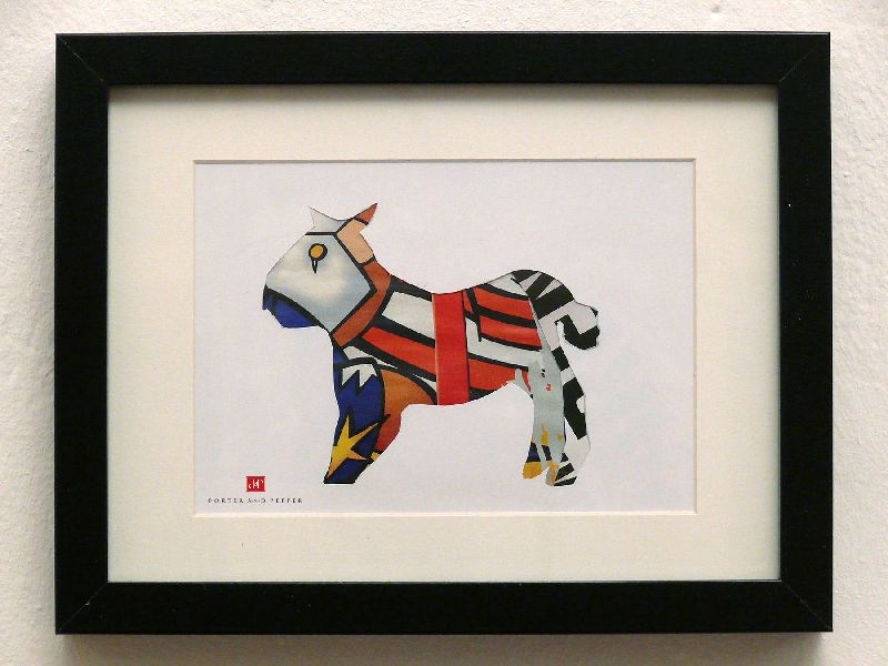 esel rahmen kunstdruck art print