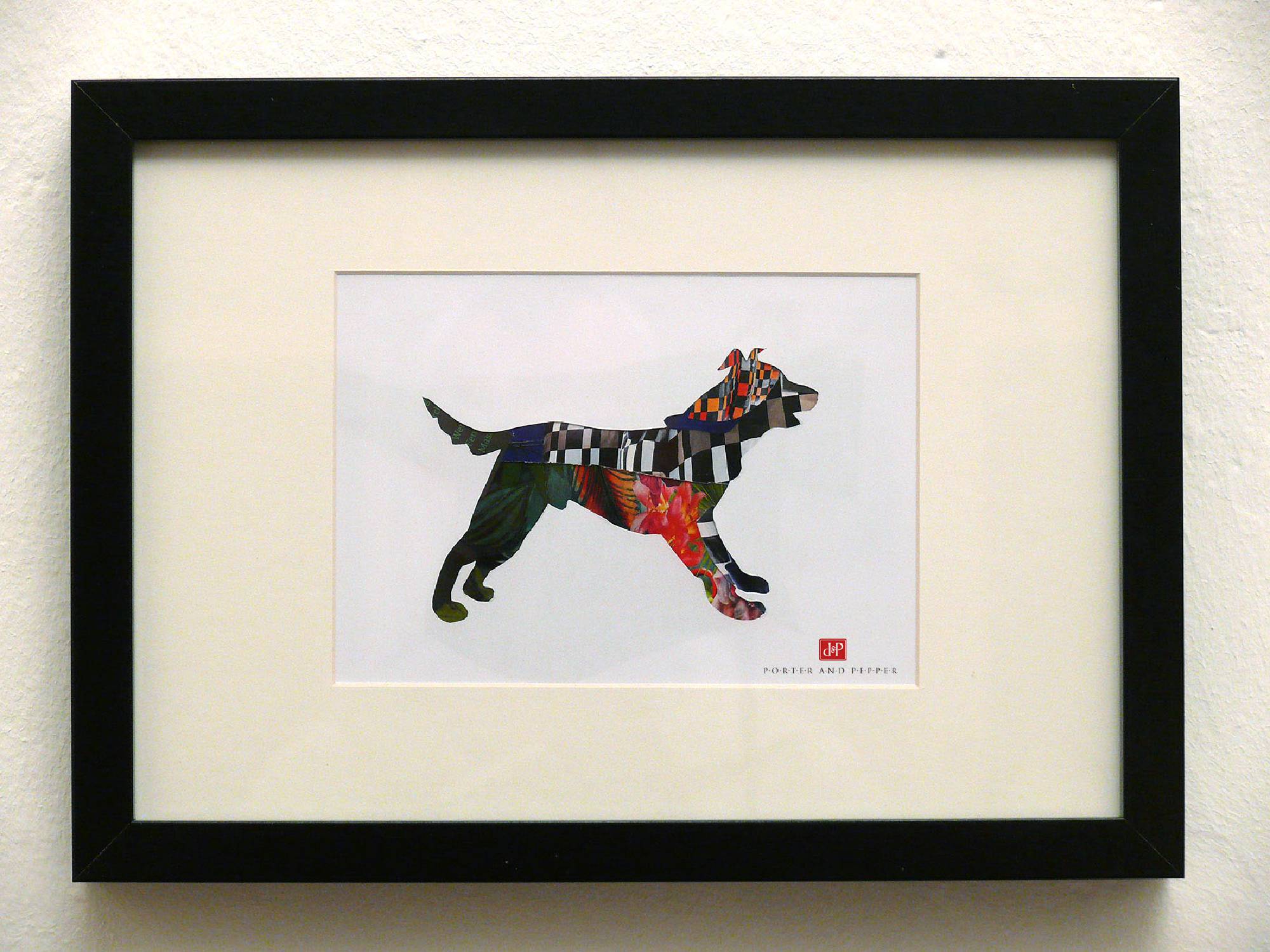 hund rahmen kunstdruck art print