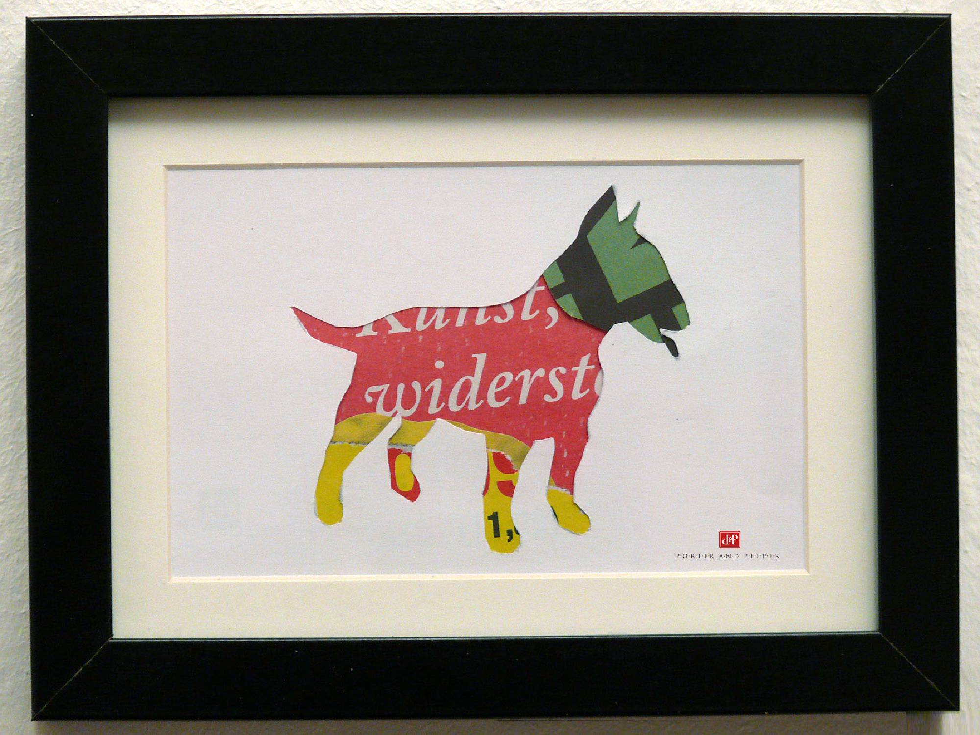 pitbull rahmen kunstdruck art print