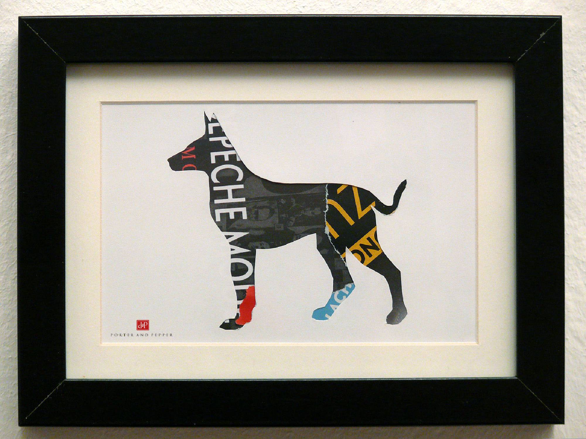 dobermann rahmen kunstdruck art print