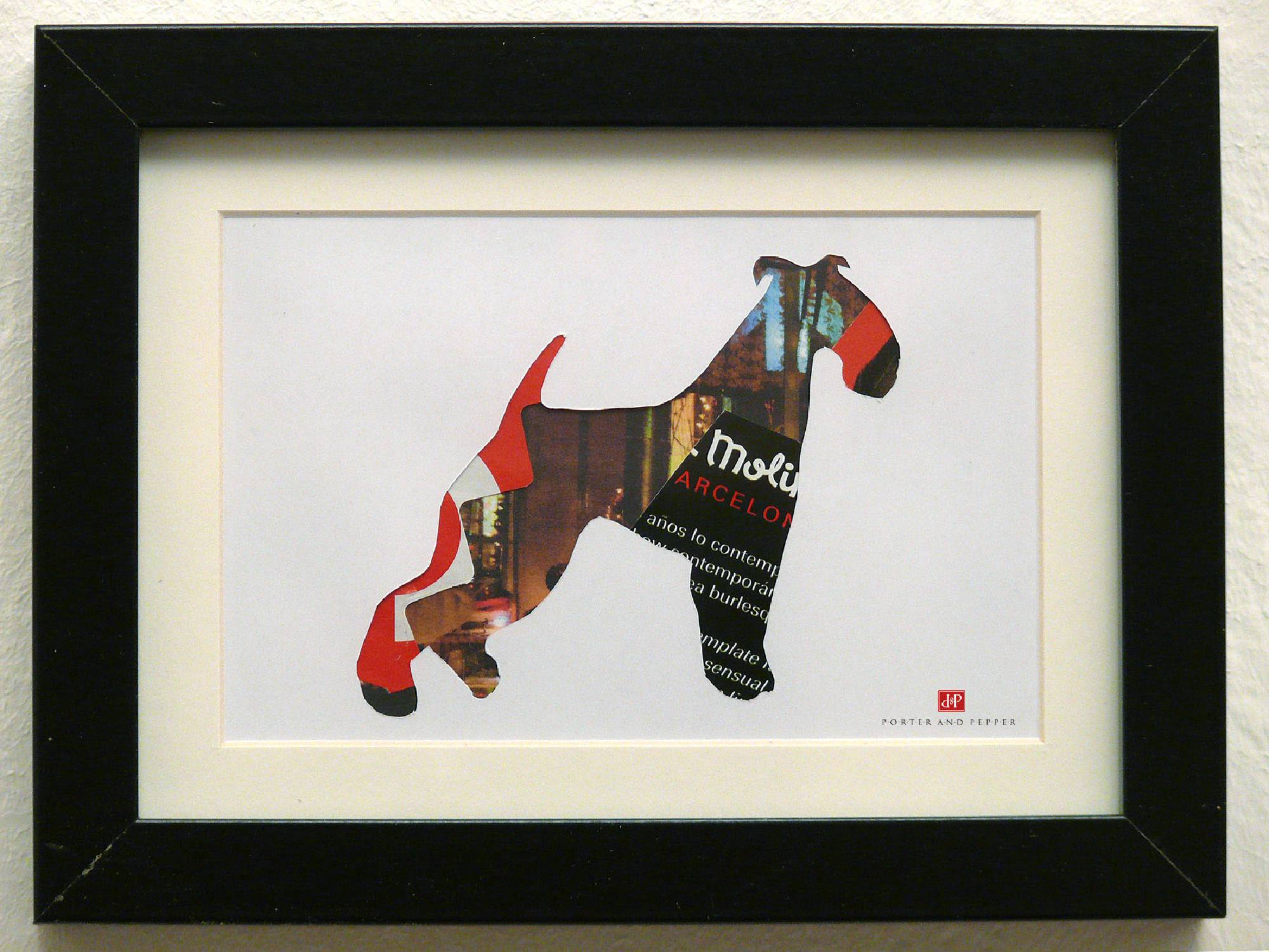 schnauzer hund rahmen kunstdruck art print