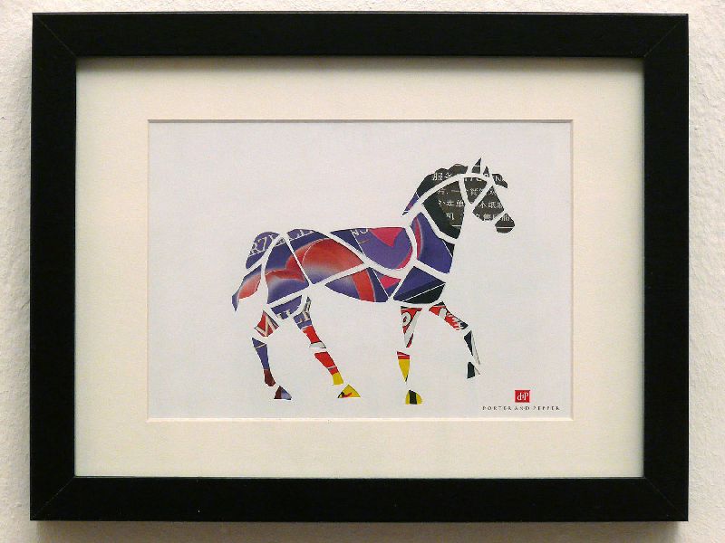pferd horse rahmen kunstdruck art print