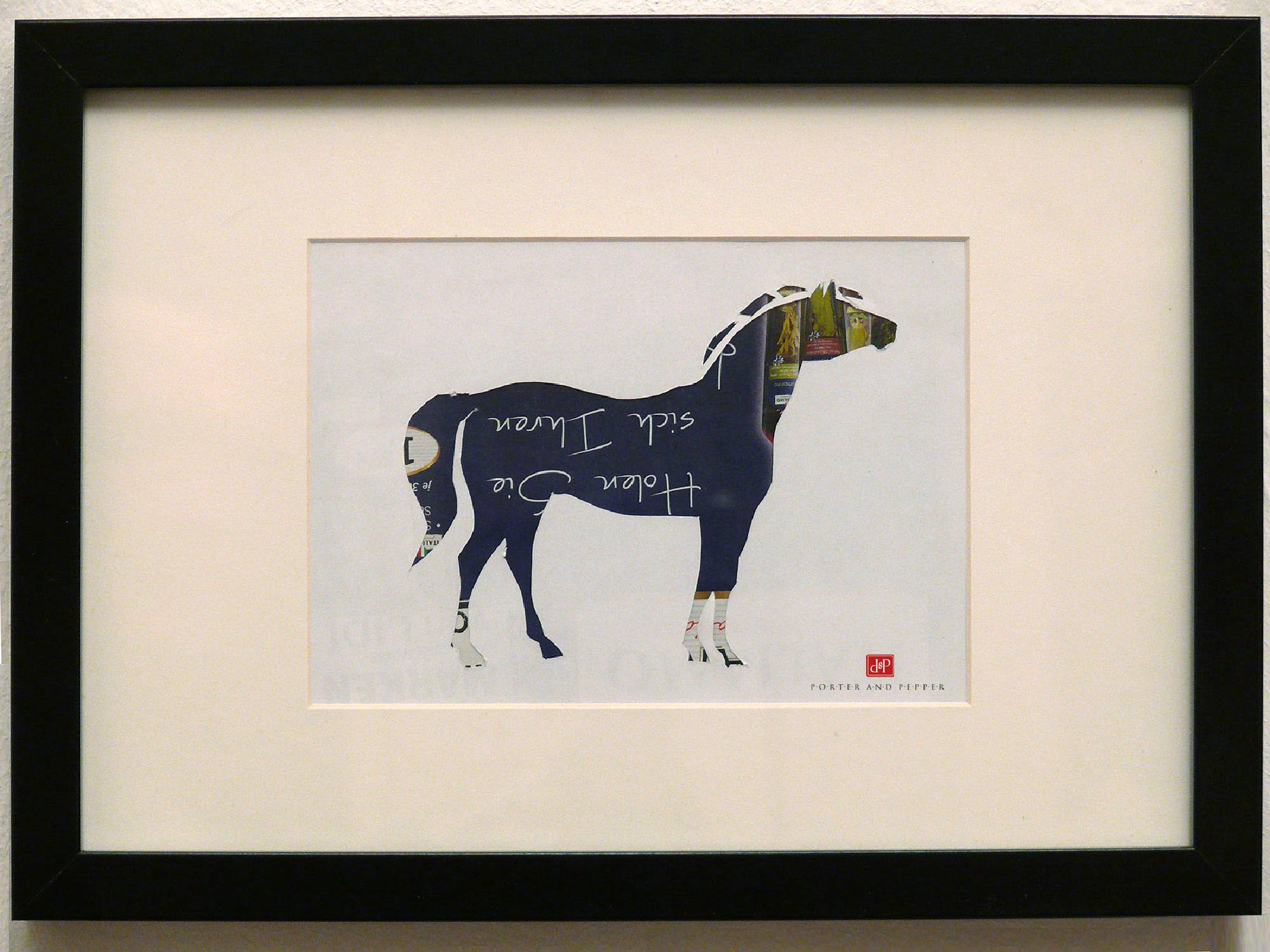 pferd horse rahmen kunstdruck art print