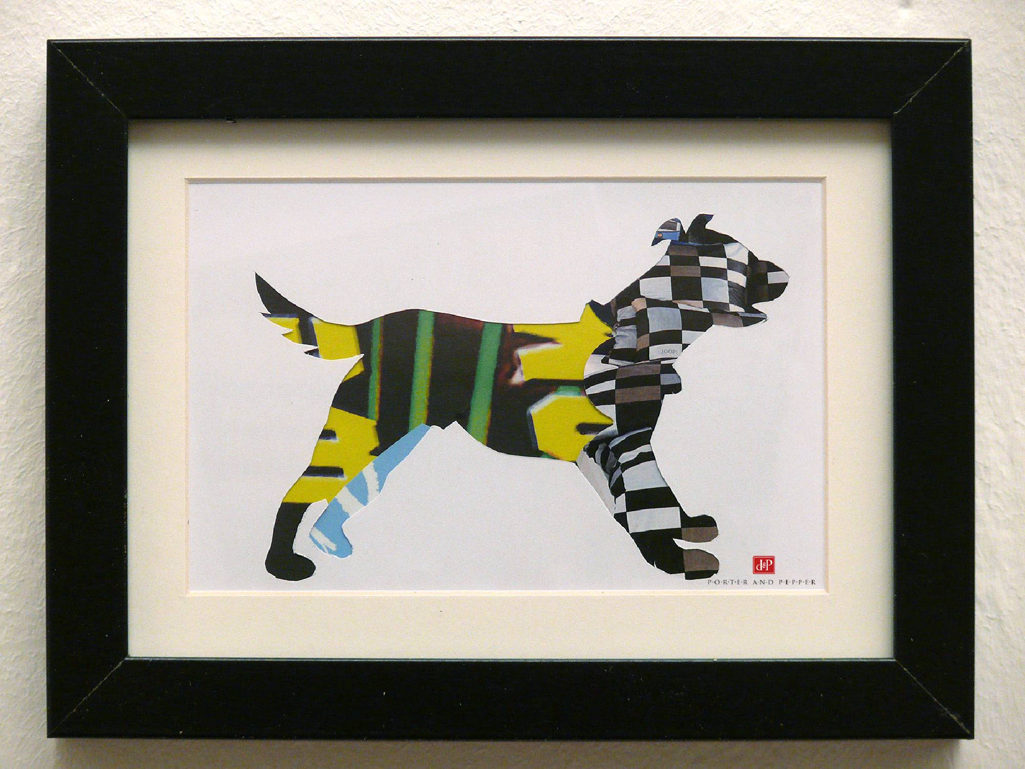 hund rahmen kunstdruck art print