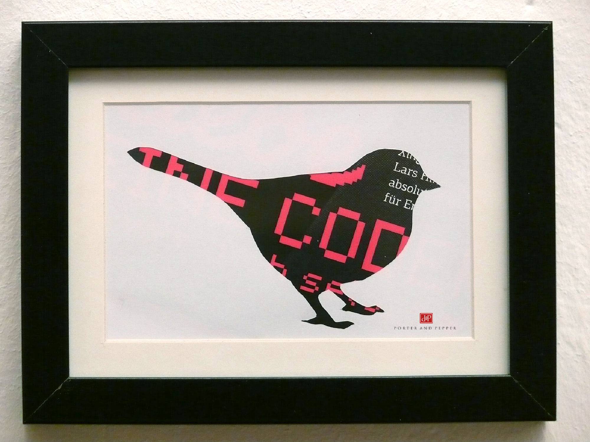 vogel rahmen kunstdruck art print
