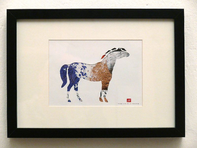 pferd horse rahmen kunstdruck art print