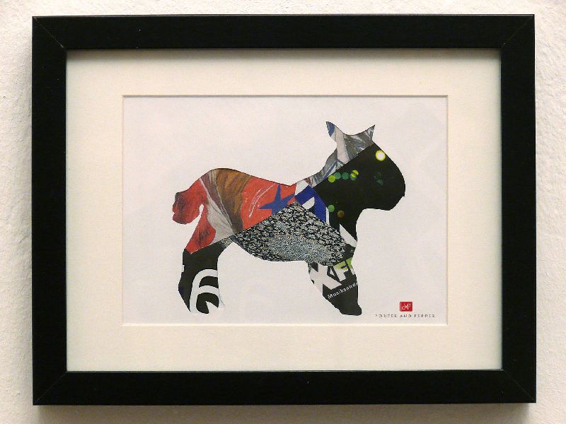 muli maultier rahmen kunstdruck art print